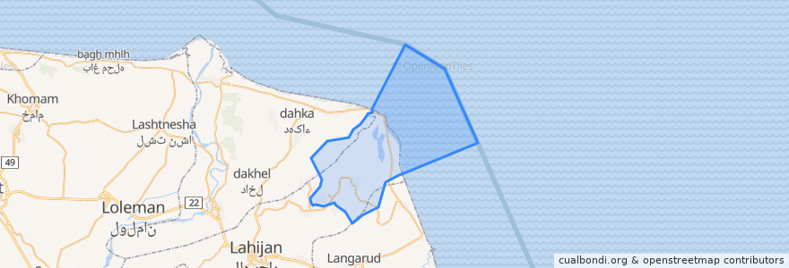 Mapa de ubicacion de دهستان شیرجوپشت.