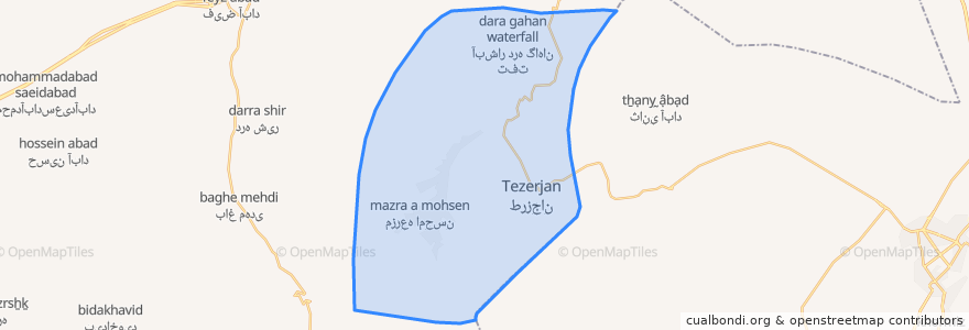 Mapa de ubicacion de دهستان شیرکوه.