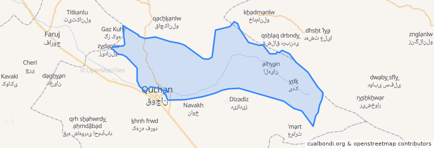 Mapa de ubicacion de دهستان شیرین دره.