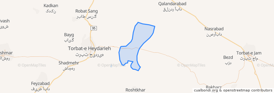 Mapa de ubicacion de دهستان صفائیه.