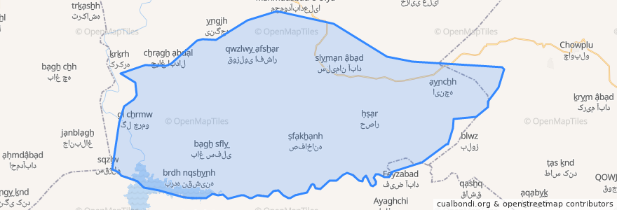 Mapa de ubicacion de دهستان صفاخانه.