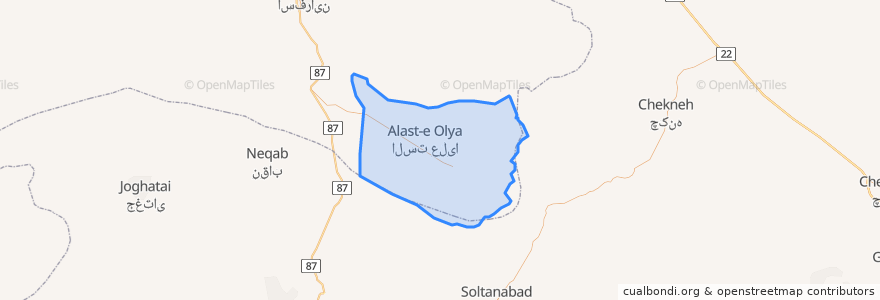 Mapa de ubicacion de دهستان صفی آباد.