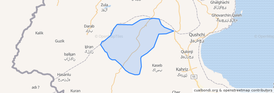 Mapa de ubicacion de دهستان صومای شمالی.