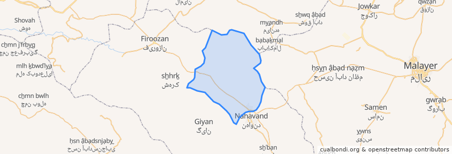 Mapa de ubicacion de دهستان طریق الاسلام.