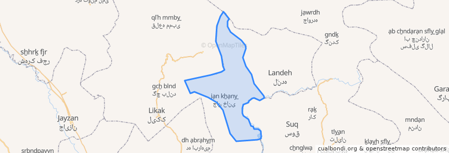 Mapa de ubicacion de دهستان عالی طیب.