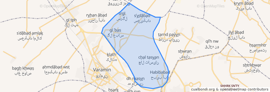 Mapa de ubicacion de دهستان عسگریه.