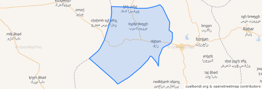 Mapa de ubicacion de دهستان فتح آباد.