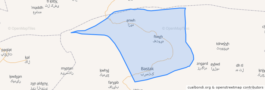 Mapa de ubicacion de دهستان فتویه.