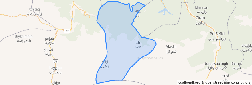 Mapa de ubicacion de دهستان فیروزجاه.