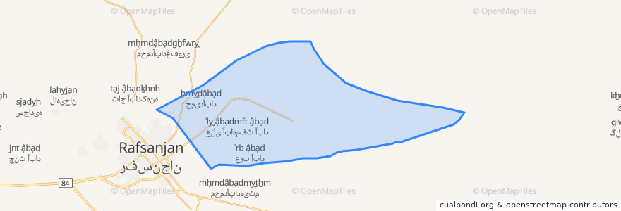 Mapa de ubicacion de دهستان قاسم آباد.