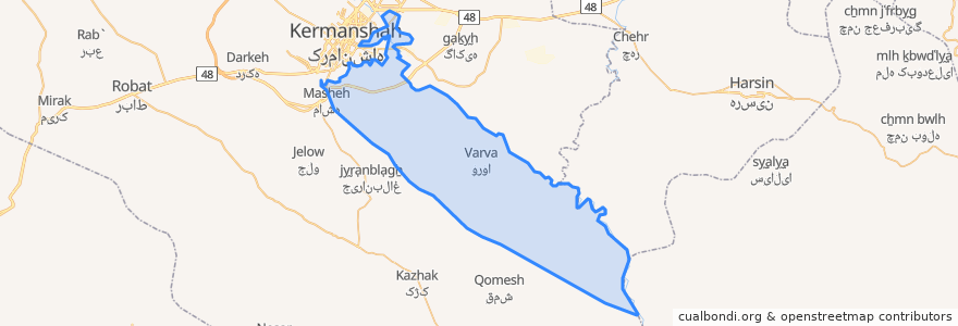 Mapa de ubicacion de (هوره سو)دهستان قره سو.