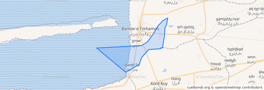 Mapa de ubicacion de دهستان قره سوغربی.