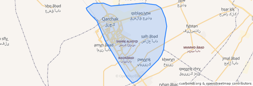 Mapa de ubicacion de دهستان قشلاق جیتو.