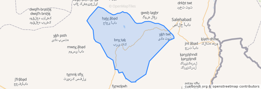 Mapa de ubicacion de دهستان قلعه حمام.