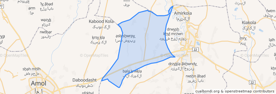 Mapa de ubicacion de دهستان کاری پی.