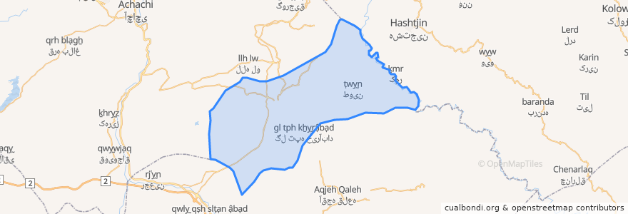 Mapa de ubicacion de دهستان کاغذکنان مرکزی.