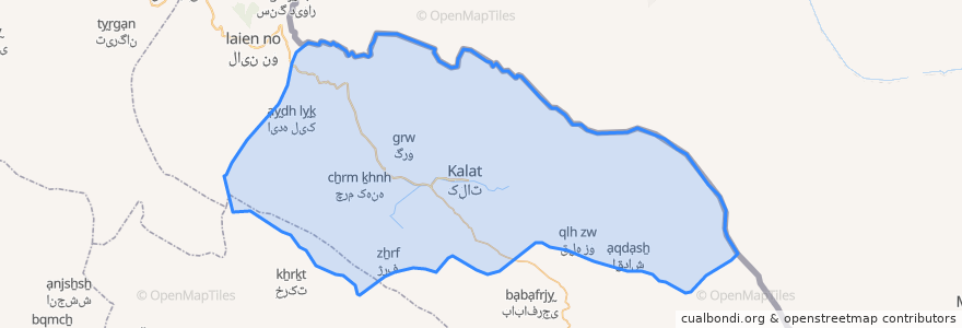 Mapa de ubicacion de دهستان کبودگنبد.