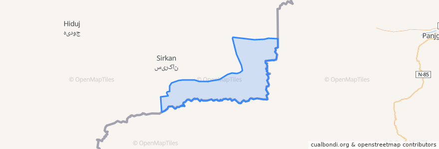 Mapa de ubicacion de دهستان کشتگان.