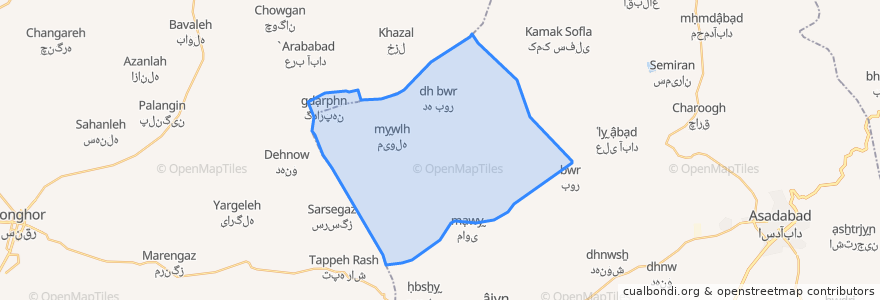 Mapa de ubicacion de دهستان کلیائی.