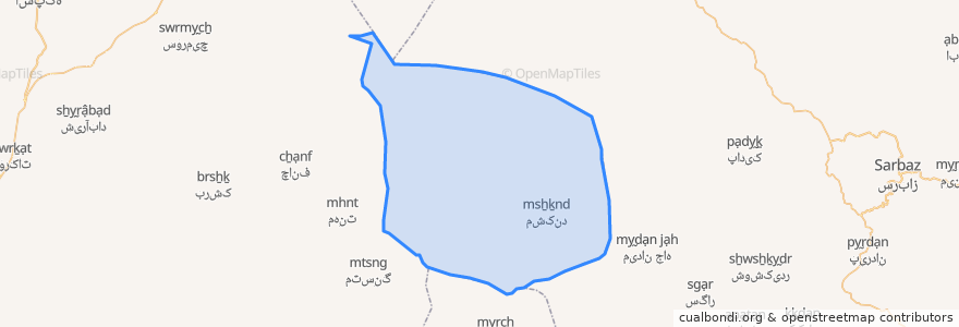 Mapa de ubicacion de دهستان کهیری.