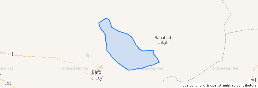 Mapa de ubicacion de دهستان کوشک.