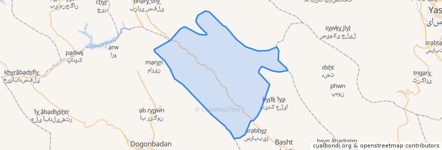 Mapa de ubicacion de دهستان کوه مره خامی.