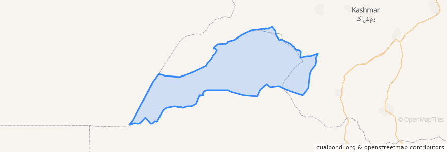 Mapa de ubicacion de بخش کوه یخاب.