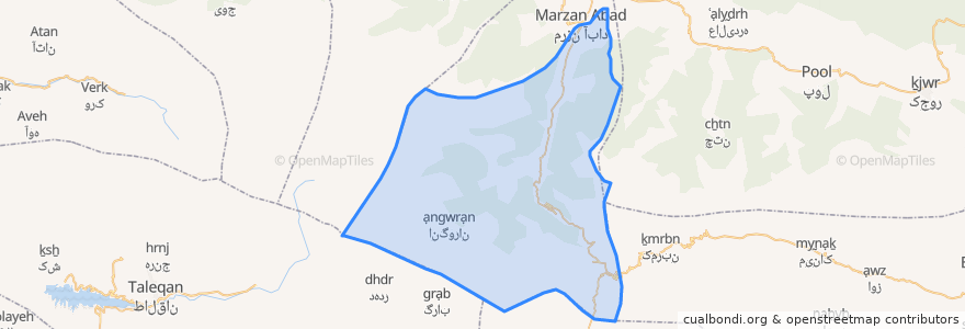 Mapa de ubicacion de دهستان کوهستان.