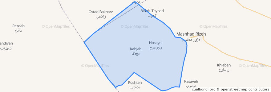 Mapa de ubicacion de دهستان کوهسنگی.