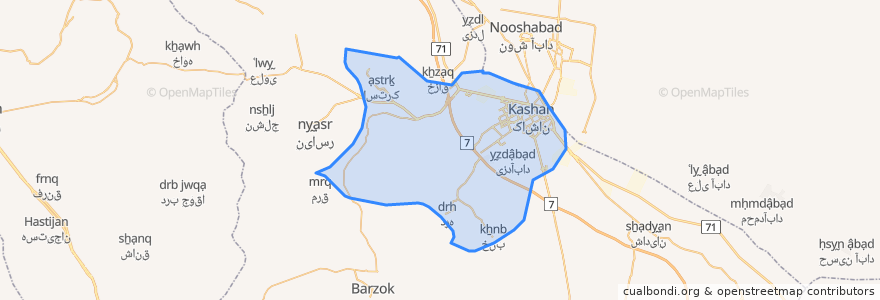 Mapa de ubicacion de دهستان کوهپایه.