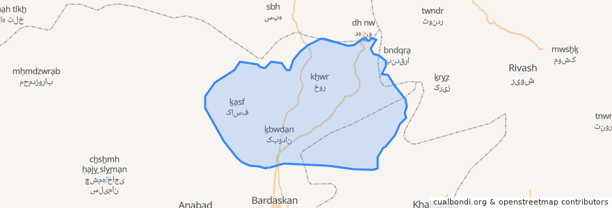 Mapa de ubicacion de دهستان کوهپایه.