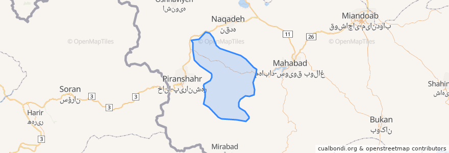 Mapa de ubicacion de دهستان لاهیجان شرقی.