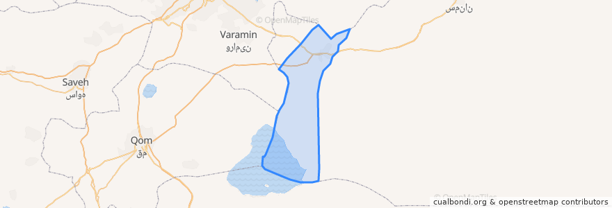 Mapa de ubicacion de دهستان لجران.