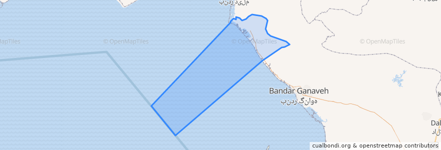 Mapa de ubicacion de دهستان لیراوی جنوبی.