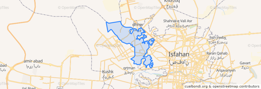 Mapa de ubicacion de دهستان ماربین سفلی.