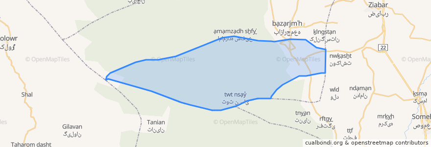 Mapa de ubicacion de دهستان ماسال.