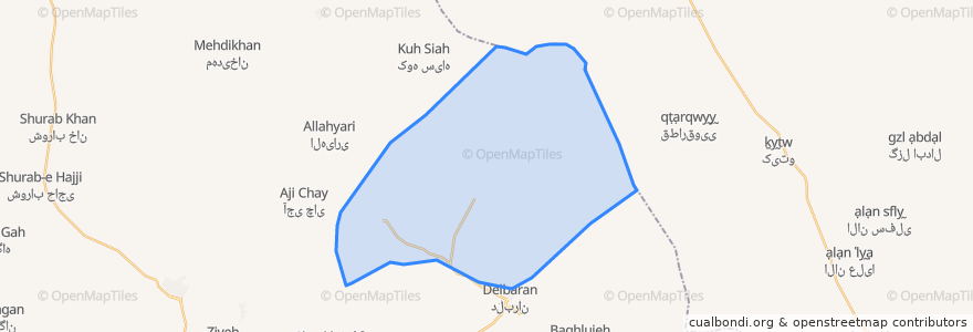 Mapa de ubicacion de دهستان مالوجه.