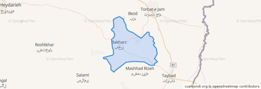 Mapa de ubicacion de دهستان مالین.