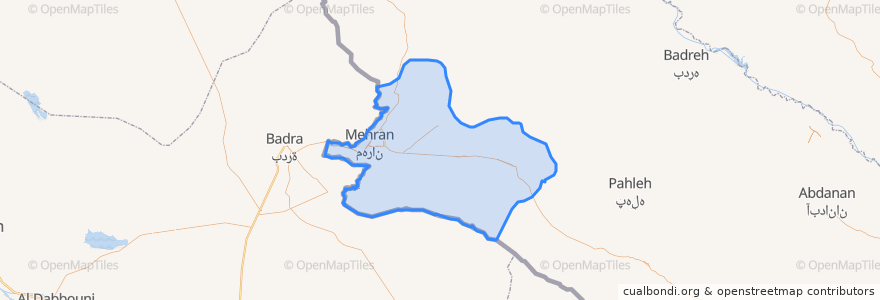 Mapa de ubicacion de دهستان محسن آب.