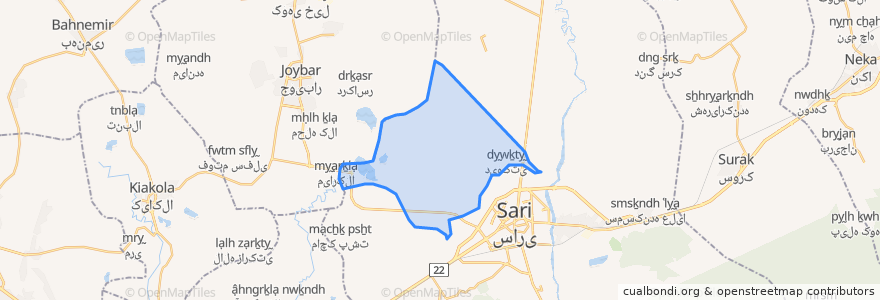 Mapa de ubicacion de دهستان مذکوره.