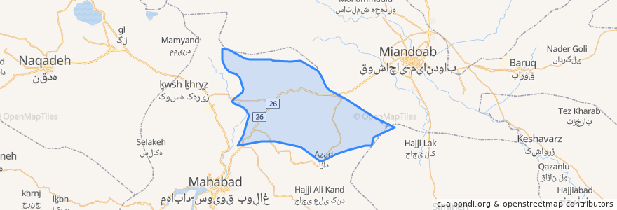 Mapa de ubicacion de دهستان مکریان شرقی.