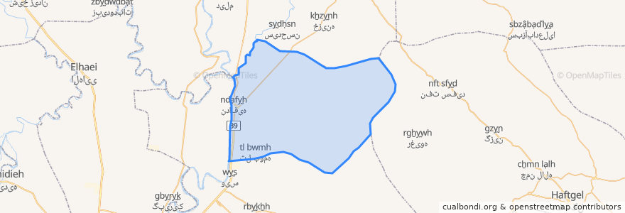 Mapa de ubicacion de دهستان ملاثانی.