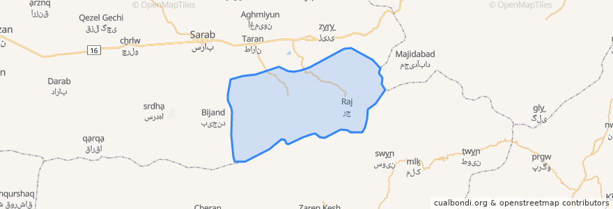 Mapa de ubicacion de دهستان ملایعقوب.