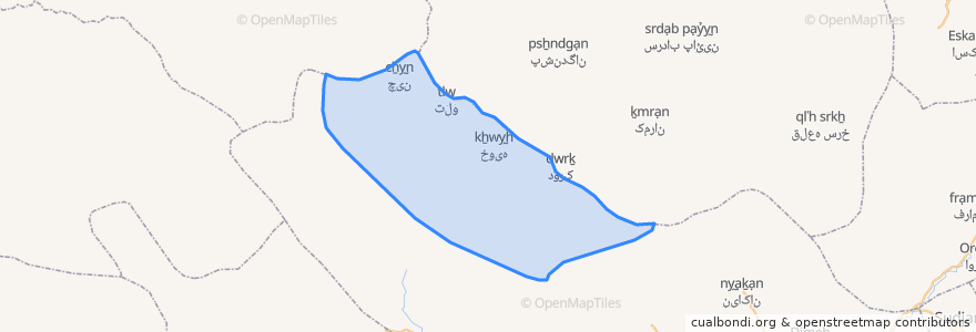 Mapa de ubicacion de دهستان میان کوه موگوئی.