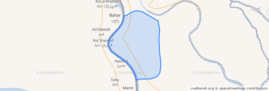 Mapa de ubicacion de دهستان مینوبار.