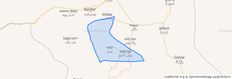 Mapa de ubicacion de دهستان نارپ.