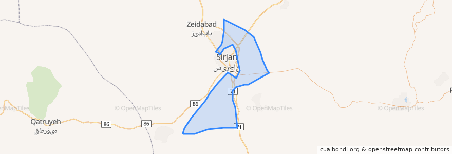 Mapa de ubicacion de دهستان نجف آباد.