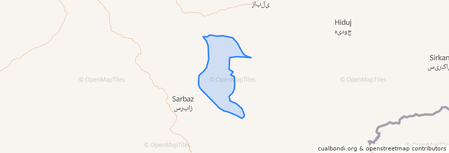 Mapa de ubicacion de دهستان نسکند.