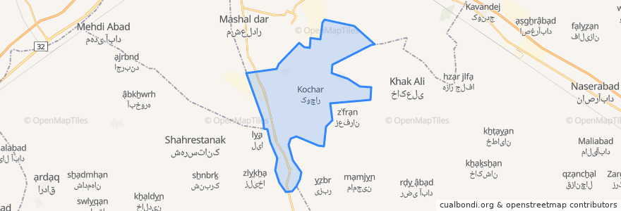 Mapa de ubicacion de دهستان نصرت آباد.