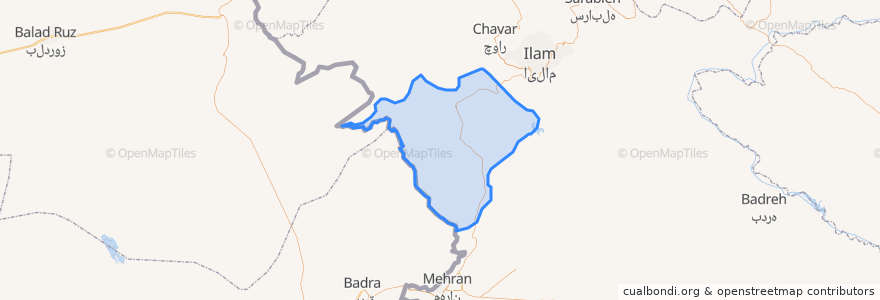 Mapa de ubicacion de دهستان هجداندشت.